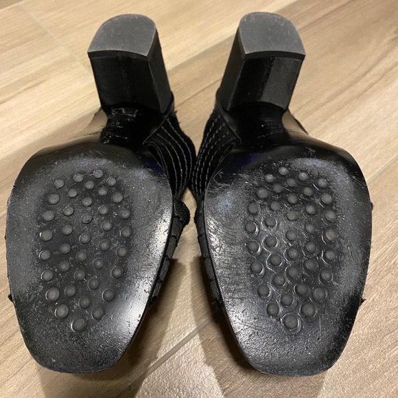 Pedro Garcia Xail Block Heel Black Satin (39/US 9) - Picture 5 of 6